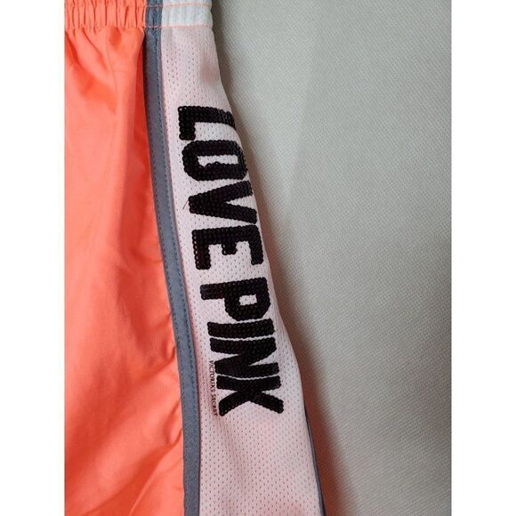 PINK Victoria's Secret Campus Running Sequin Coral Jogging Shorts Fully … - Picture 6 of 11